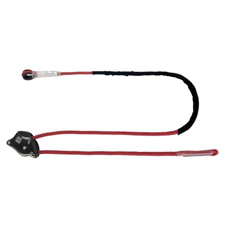 SAFEWAZE 6.5ft Rope Positioning Lanyard: Rope Adjuster, No Connectors 021-2066